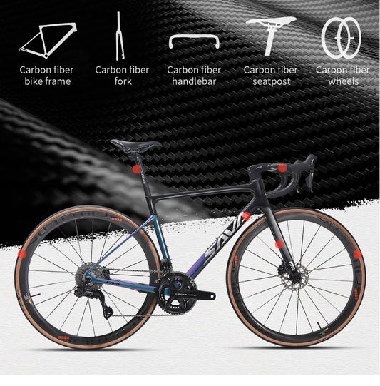 SAVA full carbon fiber electronic shifting road bike